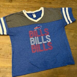 Team Apparel Blue and Gray Bills Graphic Tee